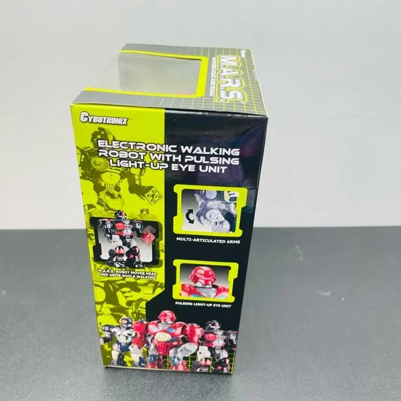 M.A.R.S. Motorized 7" Cybotronix Attack Robo Squad ~ Red Revo Robot (#8831) - Picture 6 of 10